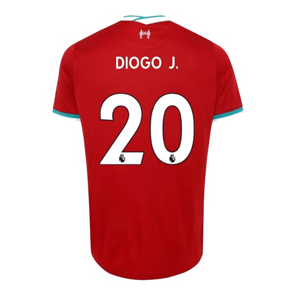 Maillot Football Liverpool NO.20 Diogo Jota Domicile 2020-21 Rouge